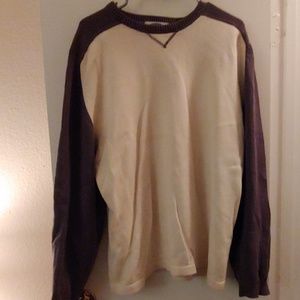 Old Navy cream and olive sweater